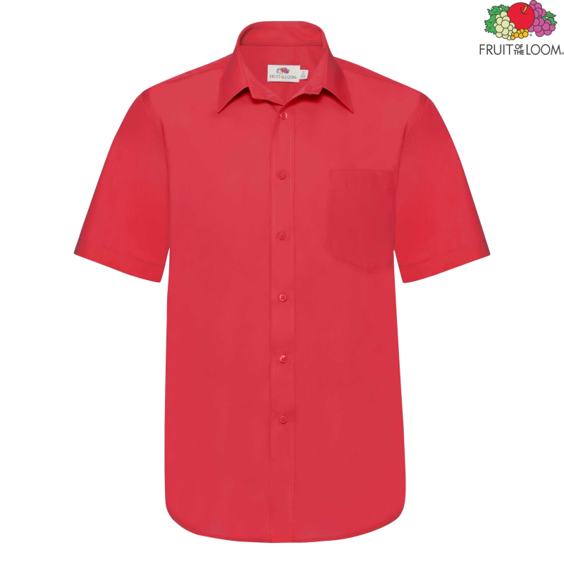 Koszula z popeliny z krótkim rękawem | Fruit of the Loom