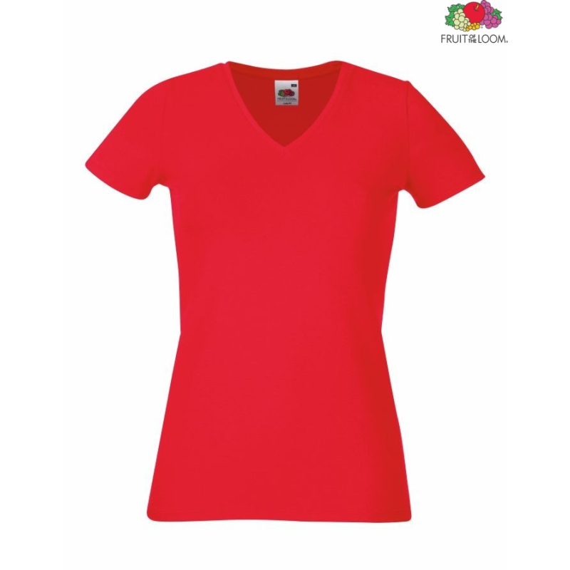 Koszulka damska V-Neck T | Fruit of the Loom