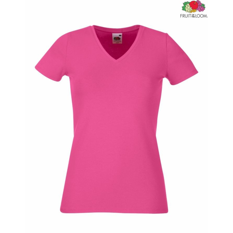Koszulka damska V-Neck T | Fruit of the Loom