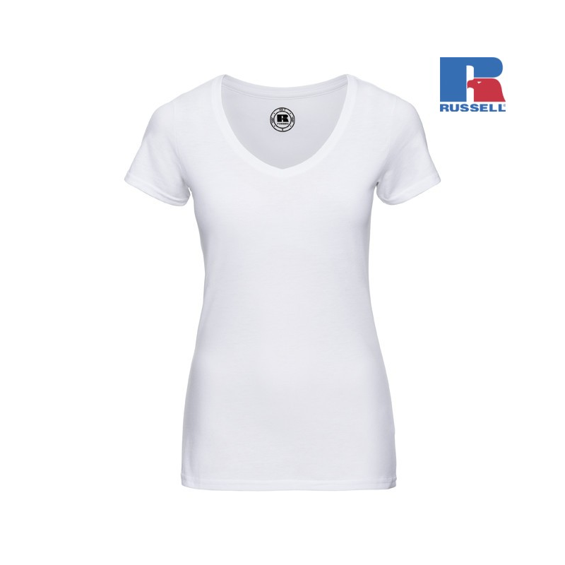 Koszulka damska HD V-Neck | Russell