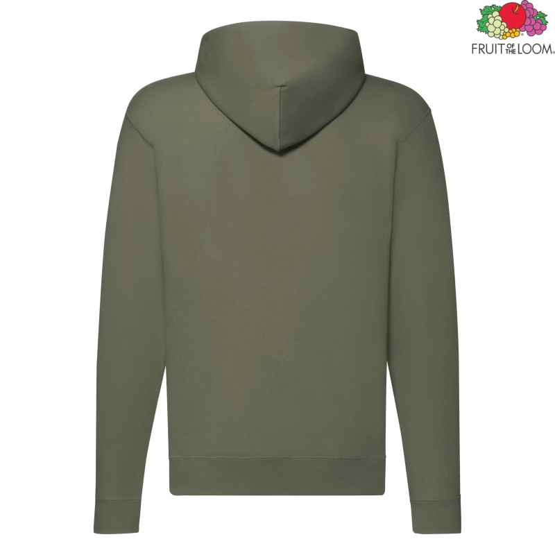 Męska bluza z kapturem i zamkiem Classic | Fruit of the Loom