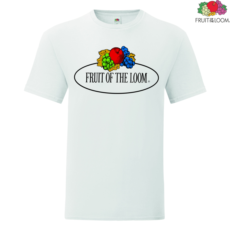 Koszulka Męska Vintage z dużym logo | Fruit of the Loom