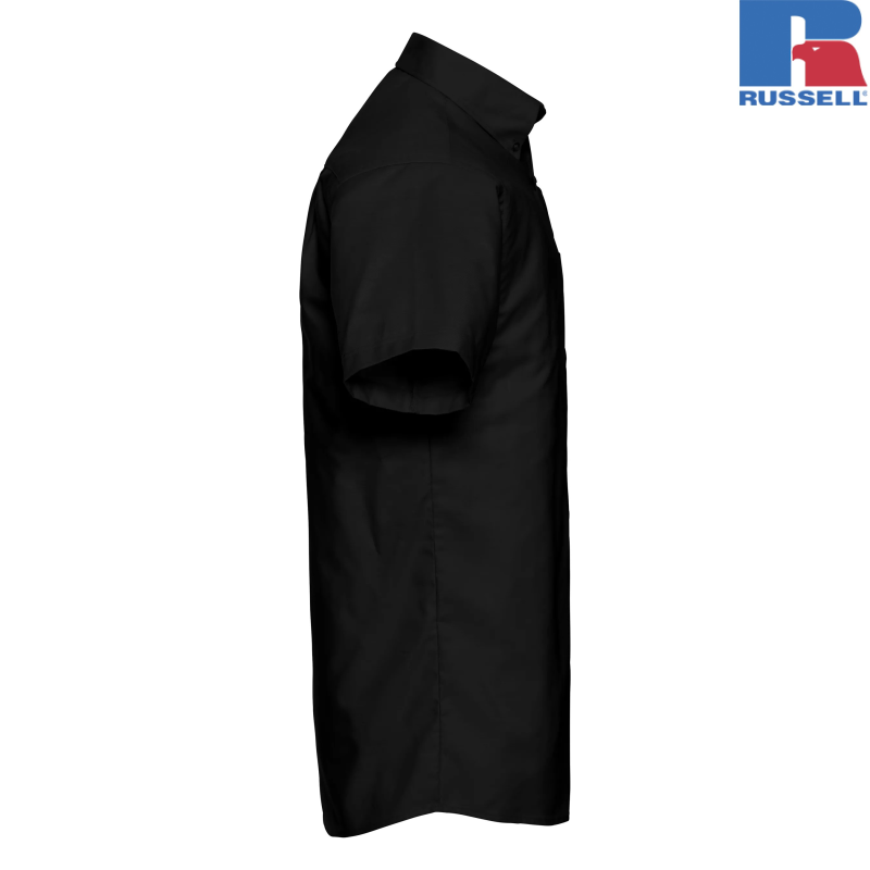 Męska koszula z krótkim rękawem, łatwa w pielęgnacji, Oxford | Russell