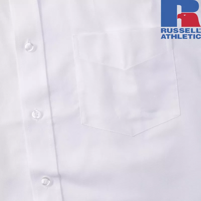 Męska koszula z długim rękawem Oxford, łatwa w pielęgnacji | Russell