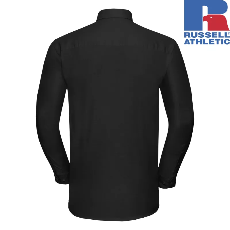 Męska koszula z długim rękawem Oxford, łatwa w pielęgnacji | Russell