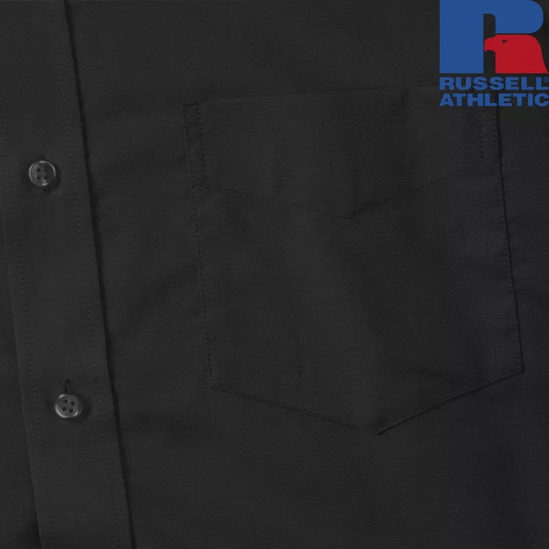 Męska koszula z długim rękawem Oxford, łatwa w pielęgnacji | Russell