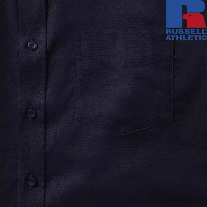 Męska koszula z długim rękawem Oxford, łatwa w pielęgnacji | Russell