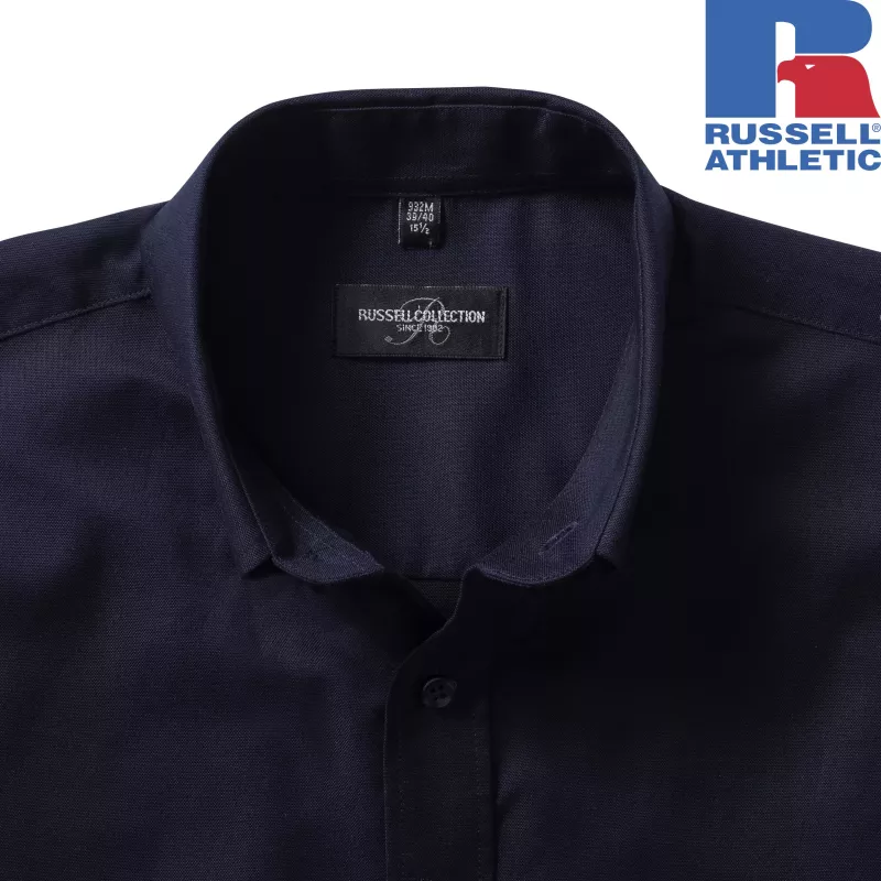 Męska koszula z długim rękawem Oxford, łatwa w pielęgnacji | Russell