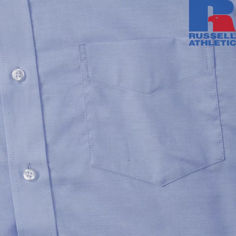 Męska koszula z długim rękawem Oxford, łatwa w pielęgnacji | Russell