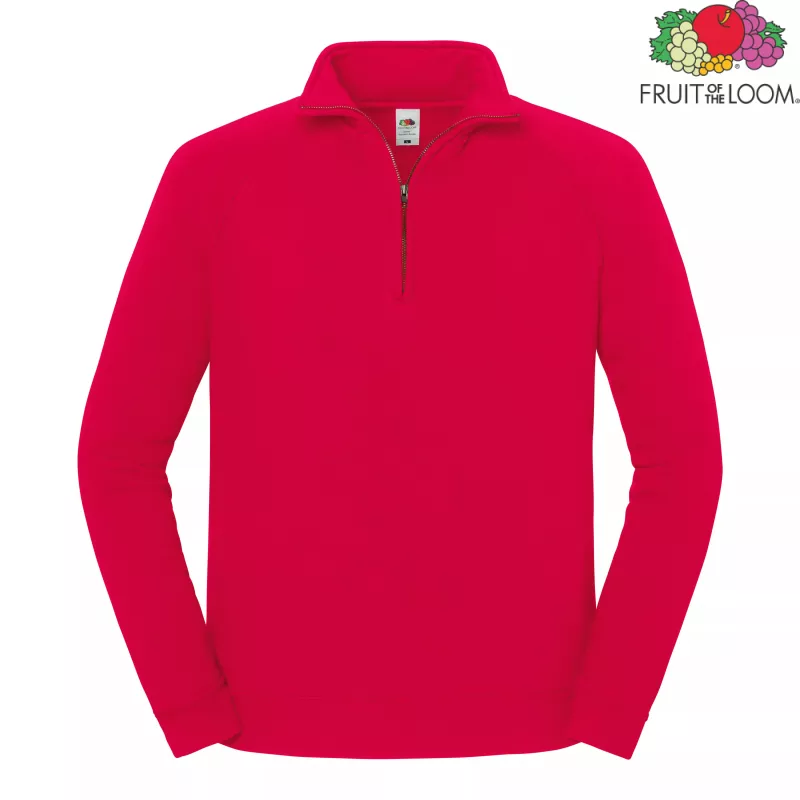 Bluza Iconic Premium Zip Neck Sweat | Fruit Of The Loom