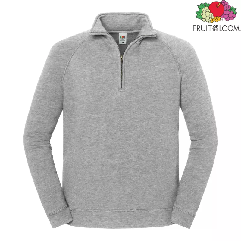 Bluza Iconic Premium Zip Neck Sweat | Fruit Of The Loom
