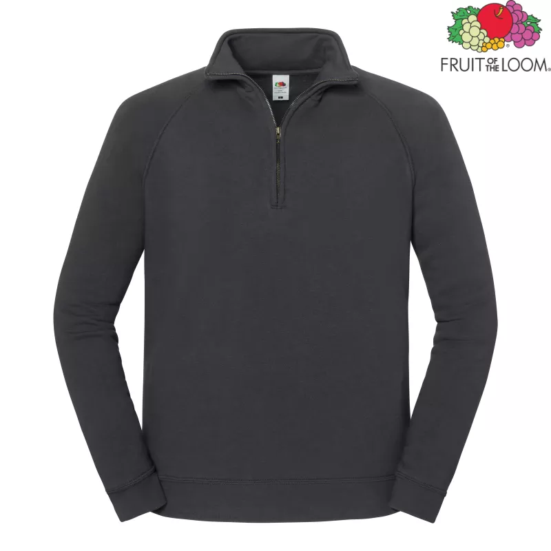 Bluza Iconic Premium Zip Neck Sweat | Fruit Of The Loom